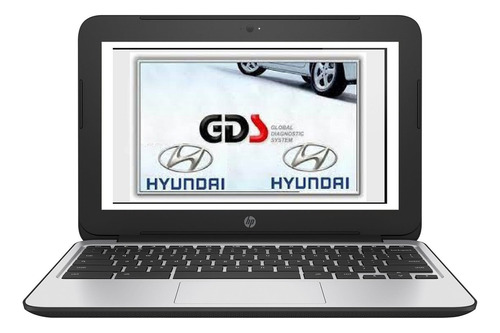 Laptop Con Software Automotriz Hyundai Gds Taller Diagramas