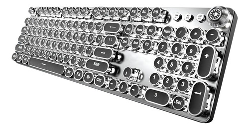 Teclado Retro Punk De 104 Teclas Con Cable Para Pc,