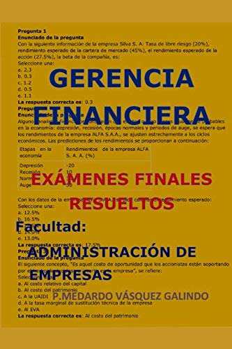 Gerencia Financiera-examenes Finales Resueltos: Facultad: Ad