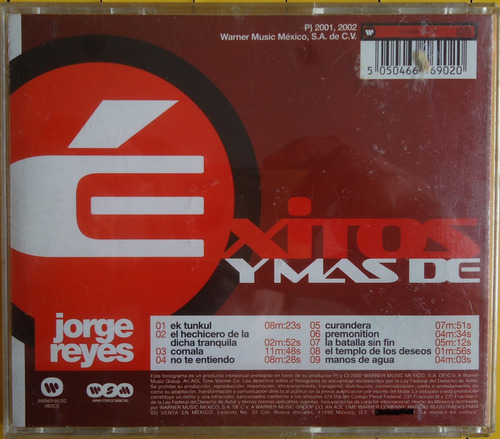 Jorge Reyes - Éxitos Y Mas De... - Cd Importado (Usado)