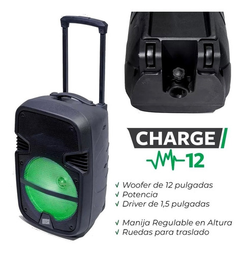 Parlante 12 Portatil Gran Potencia 5000w Bluetooth Karaoke