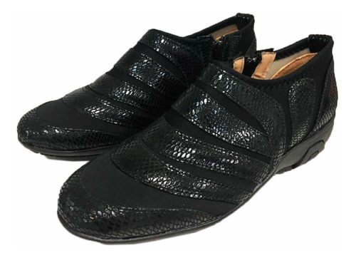 Imagen 6 de 6 de Zapato De Cuero Cómodo Para Dama Modelo 94 / Negro