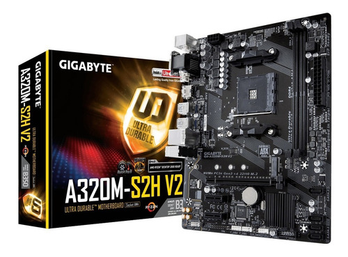 Mother Board Gigabyte A320m S2h V2 Am4 Ryzen