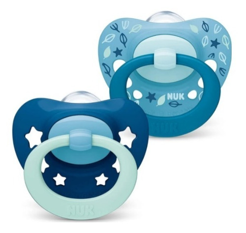 Set 2 Chupetes Nuk Happy Days Con Estuche 6 A 18 Meses