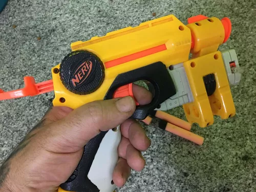 Nerf + Carregador + Mira, Brinquedo Nerf Usado 85113179