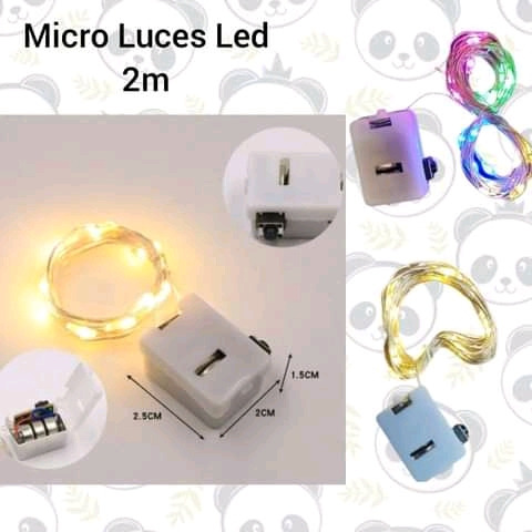 Luces Micro Led Cadena De Cobre  Para Globos Transparentes 