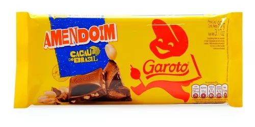 Garoto Chocolate Tableta Con Mani Amendoim X 90 Gr | ECOMODICO