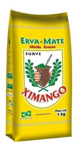 Erva Mate Ximango Moída Grossa Suave Vácuo Açúcar 1 Kg