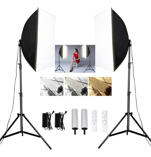 Softbox - Kit De Iluminación De Fotografía De 24 X 35 Pulgad