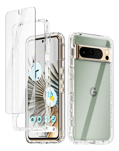 Aicase Funda Transparente Para Google Pixel 7a De Cuerpo Co.