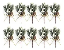 Comprar U 10 Piezas De Bayas Navideñas De Bayas De Pino, Navidad