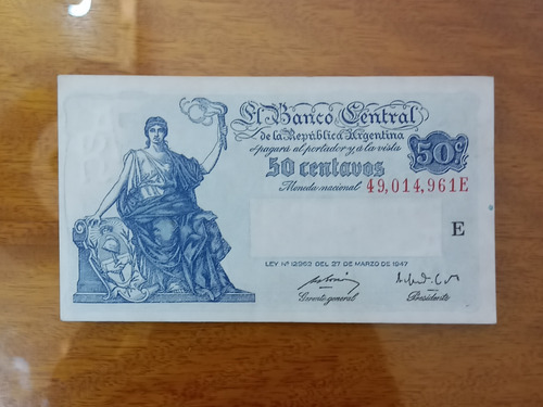 Billete Argentino 50 Cvos Serie Progresoexcelente N430