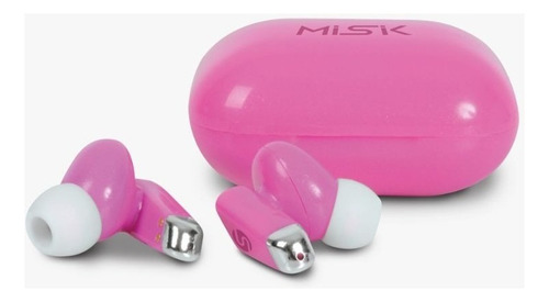 Audífonos Instraurales Misik Mh609p Rosa/tws/bt/manos Libre Color Rosa