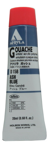 Emulsion Polimero Acrilico 0.7 Fl Oz Azul Ceniza D158