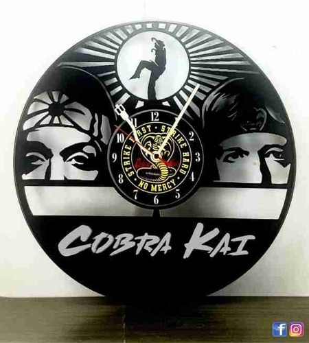 Reloj De Vinilo Cobra Kai Karate Kid Regalos Decoracion