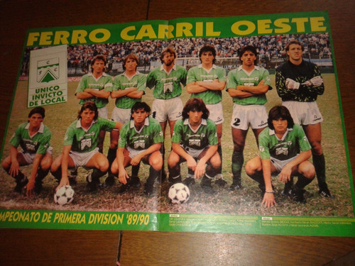 Poster Ferro 1989/1990 (323) Dorso Oscar Ruggeri