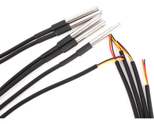Sensor De Temperatura, 5 Unidades, Sonda De Acero Inoxidable
