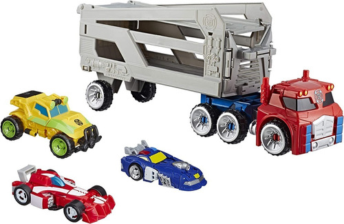 Transformers Set De 4 Robots Hasbro F1215 Tractomula Niñera 