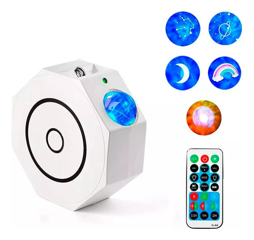 Proyector Parlante Luz Galaxia Estrellas Bluetooth Control