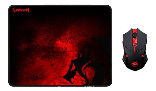 Imagen 2 de 9 de Kit Pc Gamer Mouse Inalambrico Mousepad Redragon M601wl-ba
