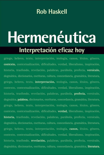 Libro: Hermenéutica: Interpretación Eficaz Hoy (spanish Edit