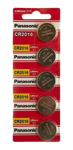 Pilas Cr2016 Panasonicn Bateria Tipo Boton 5 Unidades 3v