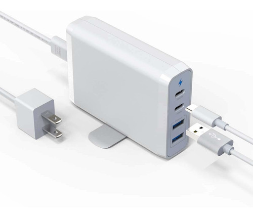 Milipow 75w 4 Puertos Cargador De Viaje Adaptador Con 2 Usb-