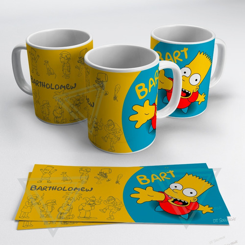 Imagen 8 de 8 de Tazas De Los Simpson Personalizadas, Full Color
