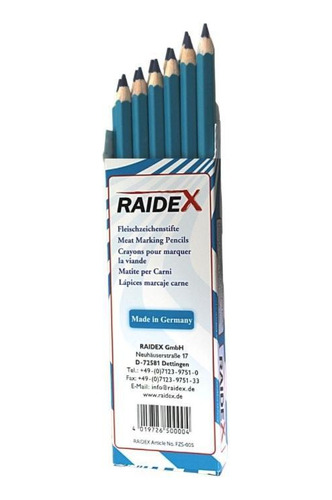 Lápis Raidex Para Marcar Carne Azul - 1 Unidade