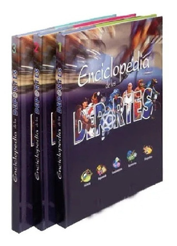 Libros Enciclopedia De Los Deportes 3 Tomos + 1 Dvd