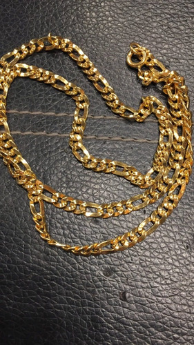 Imagen 3 de 3 de Herm Luli Cadena Enchapada Oro 18k Modelo Cartier Unisex
