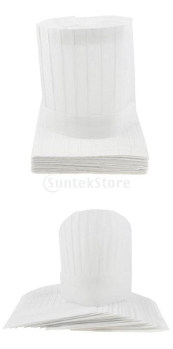 40 Gorros Desechables, Gorros De Cocinero, Panadero,