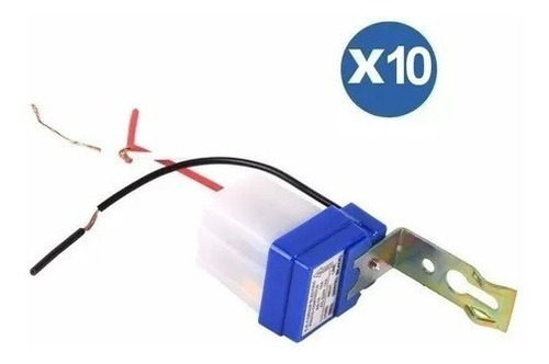 Imagen 3 de 5 de Pack 10 Fotocelda Sensor Encendido Luminarias De 220vac, 10a