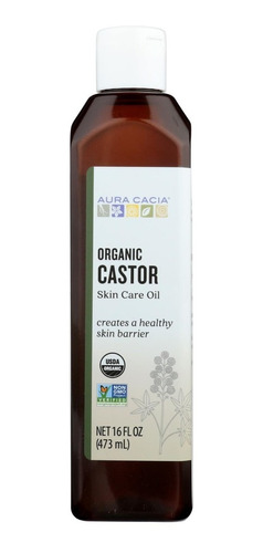 Aceite De Castor Orgánico Aura Cacia 473ml Se