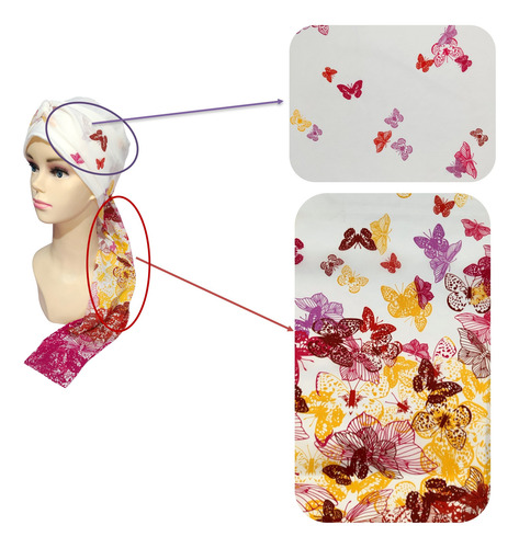 Turbante Para Mujer Oncológico Con Banda Elegante, Tyamia
