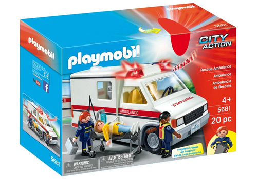 Playmobil Ambulancia Con Luz Y Sonido Art. 5681