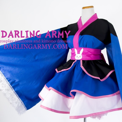  Yukata D.va Overwatch Cosplay Disfraz Kimono Japones