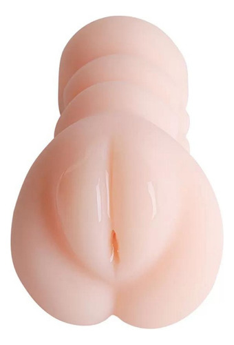 Delicado masturbador masculino con forma de damisela, color beige, tipo orificio vaginal