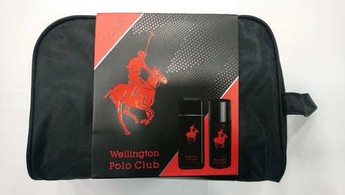 Polo Club Wellington Perfume + Desodorante + Estuche Negro