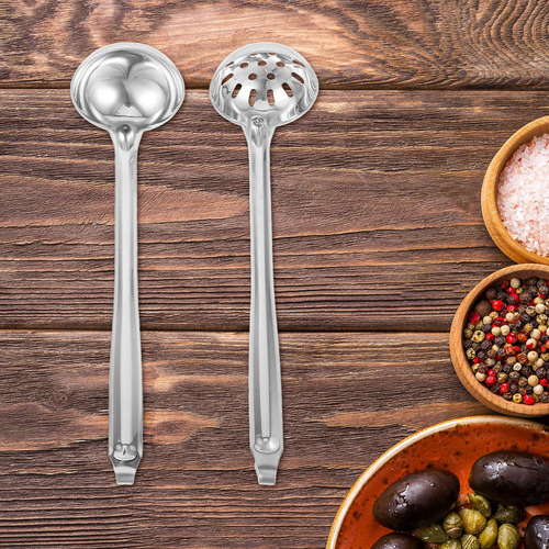 Cuchara De Cocina Para Ollas Calientes, Cuchara Ranurada Con