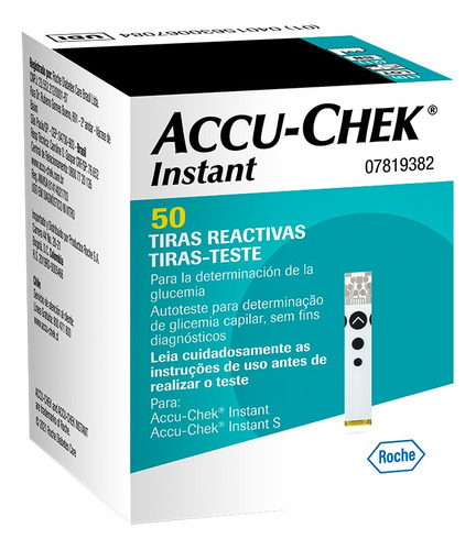 Tiras Reactivas Para Glucosa Accu-chek Instant - Caja 50 Un