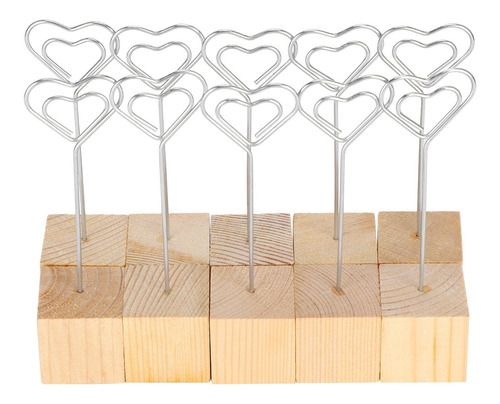 Soporte De Metal Para Fotos, 10 Unidades, Notas, Tarjetas, M