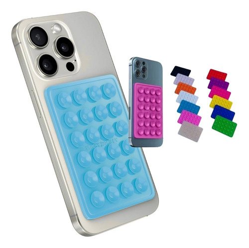 Soporte Sopapa Para Celular Universal Con Adhesivo 3m Rosa Rosa Chicle