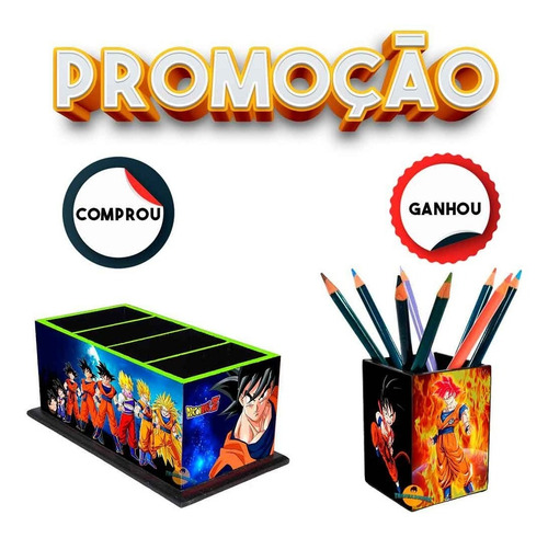 Imagem 1 de 3 de Porta Controle Dragon Ball + Brinde Porta Treco Gratis
