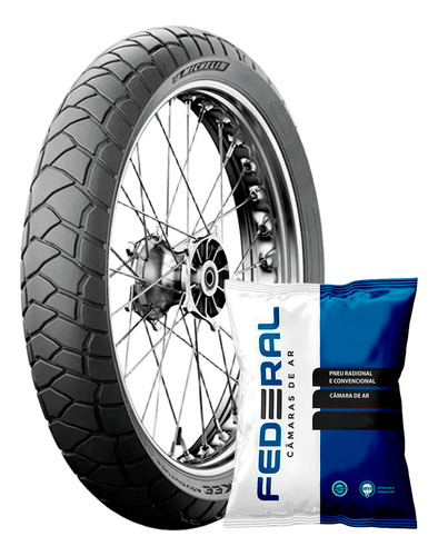Pneu Michelin 120/70 R19 60v Anakee Adventure + Câmara De Ar