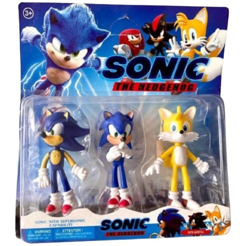 Muñecos De Sonic En Pack De 3 Para Niños