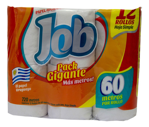 Papel Higiénico Job 60m 12 Rollos Pack X4un. Suchina Sa