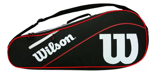 Raquetero Wilson Advantage Iii (negro/rojo)