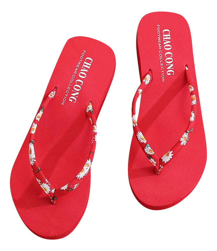 Chanclas De Verano Para Mujer Zapatos De Plataforma De Tacón