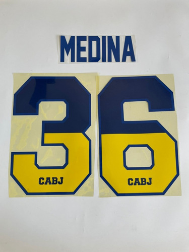 Estampado 36 Medina Boca 2021-2022 Alternativo Utilería